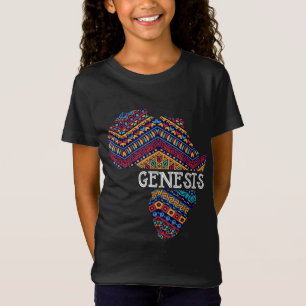 T-Shirt Noir Histoire Mois Genèse Cadeau Femmes Hommes Enf