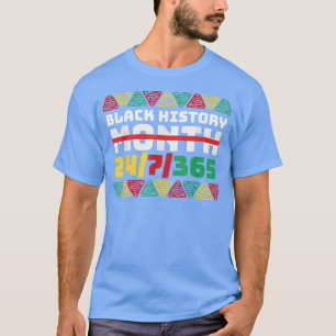T-shirt noir histoire pas mois 247365 noir orgueil junetee
