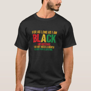 T-shirt Noir Historique Existe Pour Une Vie Juneteenth Bla