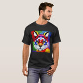 T-shirt noir homme Alexander's Cat (Devant entier)