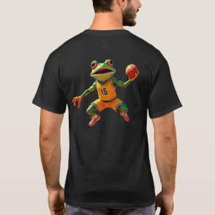 T-shirt noir homme Basketball Frog dos
