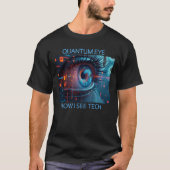 T-shirt noir homme Quantum Eye Tech (Devant)