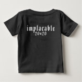 T-shirt noir IMPLACABLE 2020 (Dos)