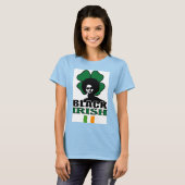 T-shirt noir irlandais (Devant entier)