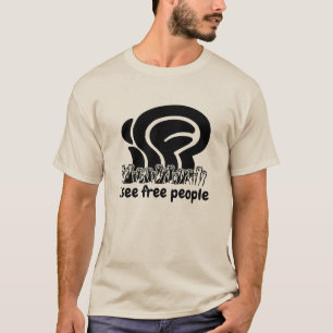T-shirt noir isfp Je vois Liberté Personnes Liberté Poings