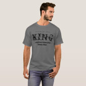 T-shirt noir King (Devant entier)