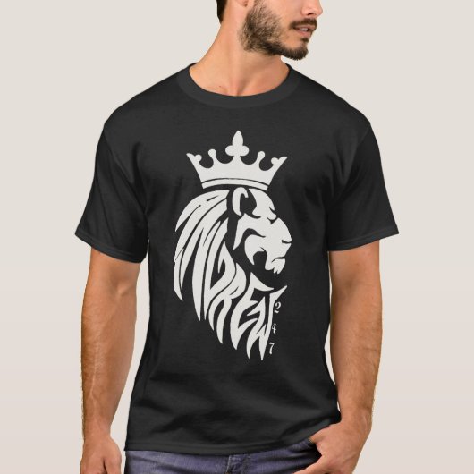 T-shirt noir King Andrew (Devant)