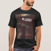 T-shirt noir KLUDGE ORDINATEUR CONCEPTION (Devant)