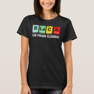 T-shirt Noir L'Élément Premier Noir Mois de l'Histoire BLM