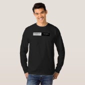 T-SHIRT NOIR MANCHE LONGUE 2025 (Devant entier)