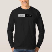 T-SHIRT NOIR MANCHE LONGUE 2025 (Devant)