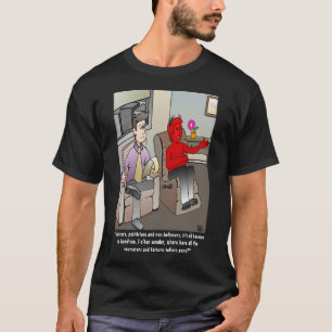 T-shirt noir masculin du diable