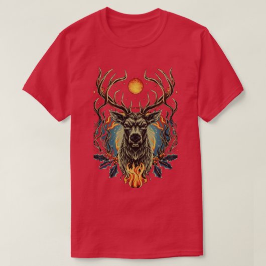 T-shirt Noir noir Noël 2 (Design devant)