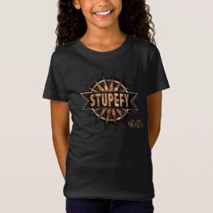 T-Shirt Noir & Or Stupefy Spell Graphisme