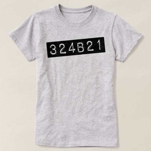 T-shirt Noir orphelin 324B21 (Design devant)