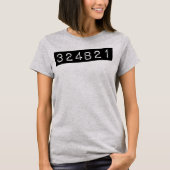 T-shirt Noir orphelin 324B21 (Devant)