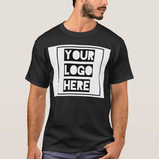 T-shirt noir personnalisable (Devant)