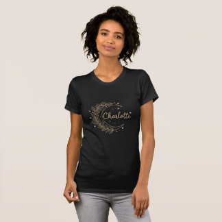 T-shirt Noir Personnalisé Charlotte