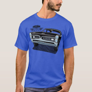 T-shirt Noir Pontiac GTO 1967