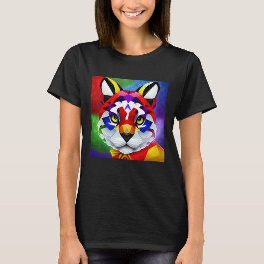 T-shirt noir pour femmes Alexander's Cat (Devant)