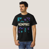 T-shirt noir pour hommes (Devant entier)