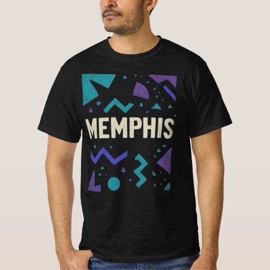 T-shirt noir pour hommes (Devant)