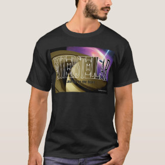 T-shirt noir pour voyage interstellaire
