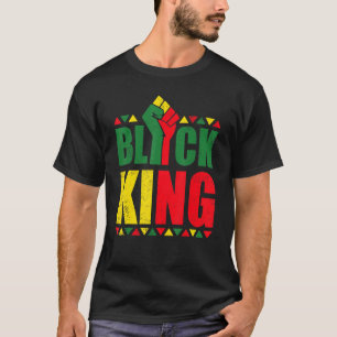 T-shirt Noir roi Noir Mois de l'Histoire Mens Afrique Amér