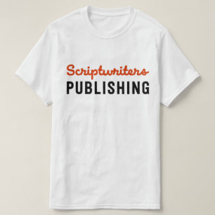 T-shirt noir/rouge d'édition de scénaristes