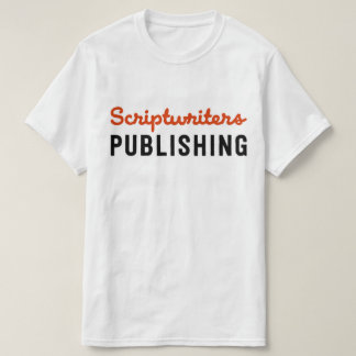 T-shirt noir/rouge d'édition de scénaristes