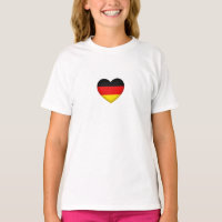 Noir Rouge or drapeau Couleurs Coeur Allemand Prid
