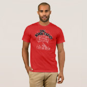 T-shirt noir rouge TKF (Devant entier)