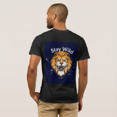 t-shirt noir sauvage (Dos entier)