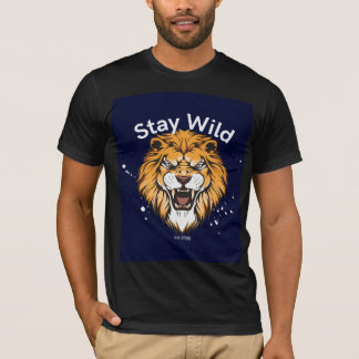 t-shirt noir sauvage