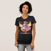 T-shirt noir Simpal Design pari (Devant entier)