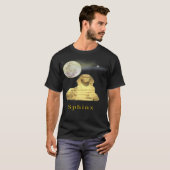 T-shirt noir sphinx égyptien (Devant entier)