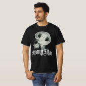 T-shirt noir Strong man (Devant entier)