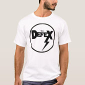 T-shirt Noir sur le blanc (Devant)