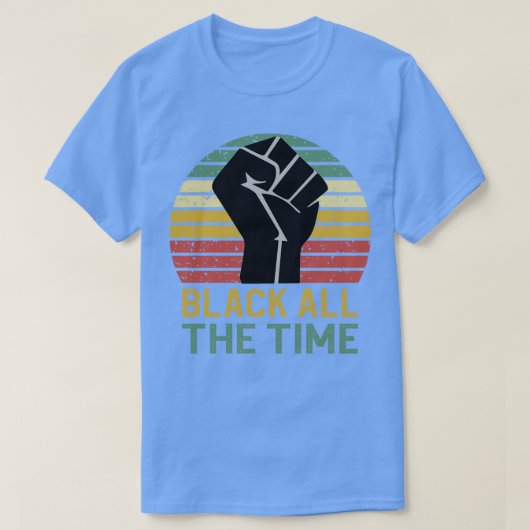 T-shirt Noir tout le temps 2 (Design devant)