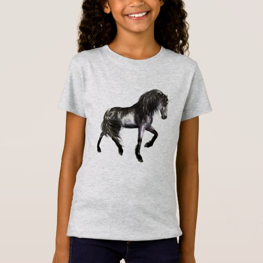 T-shirt noir Unciorn (Devant)