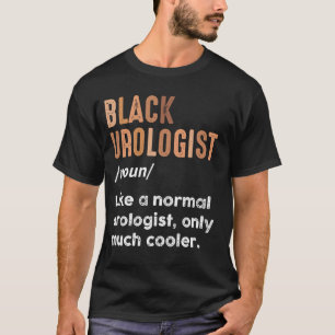 T-shirt Noir Urologue Définition Drôle Urologie Docteur