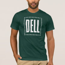 T-shirt noir vintage Logo Dell (logo blanc)