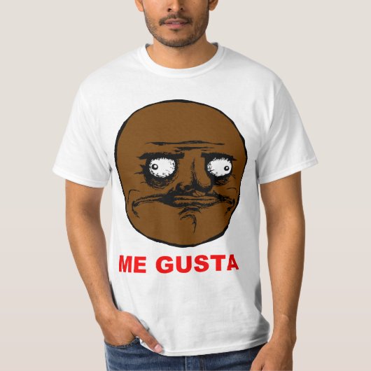 T-shirt Noircissez-moi visage Meme de rage de Gusta (Devant)