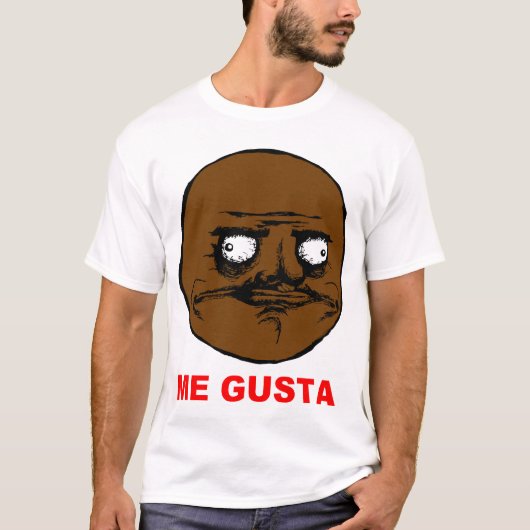 T-shirt Noircissez-moi visage Meme de rage de Gusta (Devant)