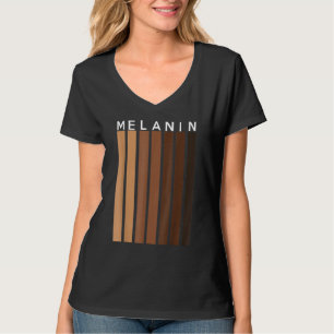 T-shirt Noirs Pride Melanins Pour Femmes Hommes Afro Queen