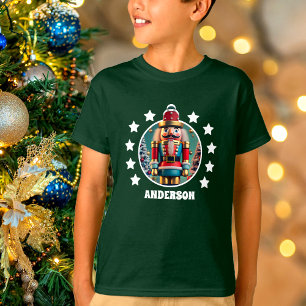 T-shirt Noisette Noël Personnalisé Enfants Vert