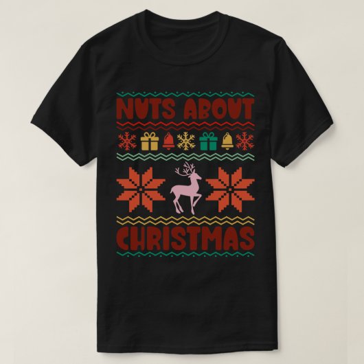 T-shirt Noix à propos de Noël (Design devant)