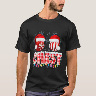 T-shirt Noix de Noël Couple de la poitrine Correspondances