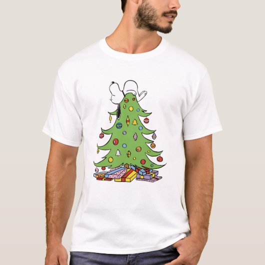 T-shirt noix de peanuts snoopy noël (Devant)