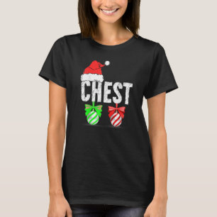 T-shirt Noix de poitrine de Noël Couple assorti de marro